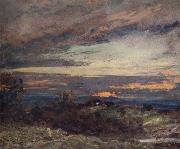 John Constable Hampstead Heath,sun setting over Harrow 12 September 1821 oil painting reproduction